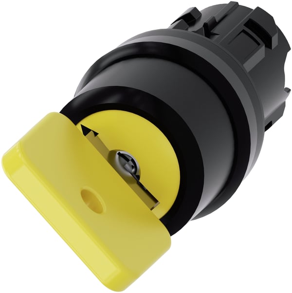 Nøgleafb O.M.R 22mm rund plast gul udt O