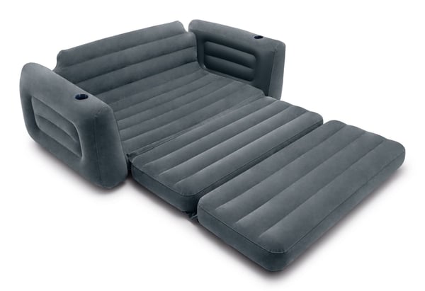 Intex Pull-Out Sofa, Harmaa, PVC-muovi, 2 istuin(ta), 200 kg, 2310 mm, 2030 mm
