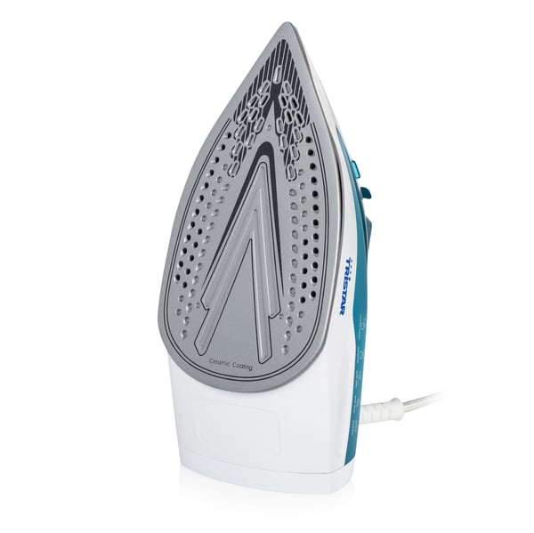 Tristar ST-8320, Ångstrykjärn, Keramisk stryksula, 1,9 m, 70 g/min, Turkos, Vit, 25 g/min