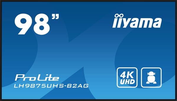 iiyama ProLite LH9875UHS-B2AG digitaalinen informaationäyttö, 97,5 tuumaa, 3840 x 2160, IPS