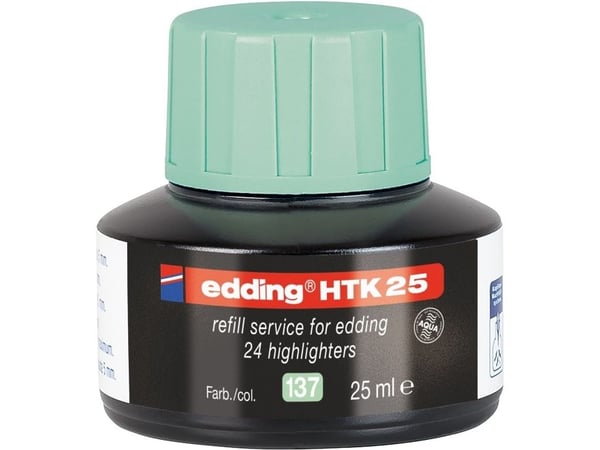 Edding HTK 25, Ljusgrön, 25 ml, edding 24, 340, 345, 1 styck