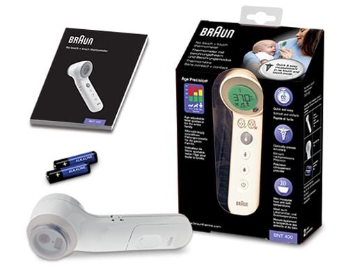 Braun Sensian 7 BNT400WE panntermometer, beröringsfri + med beröring, vit