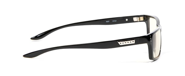 Gunnar Optiks Riot, Unisex, Rektangel, Klassisk, Sort, Nylon-polymer, Gjennomsiktig