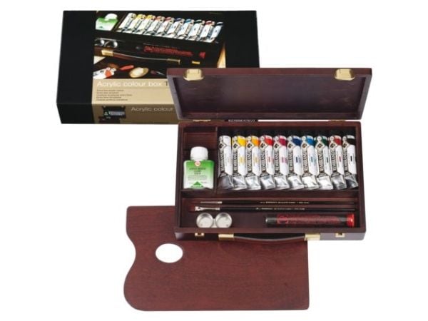 Rembrandt Acrylic Colour Box Traditional