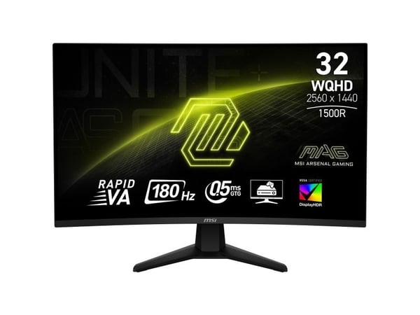 MSI MAG 32CQ6F näyttö 31.5" WQHD 180 Hz Rapid VA, musta