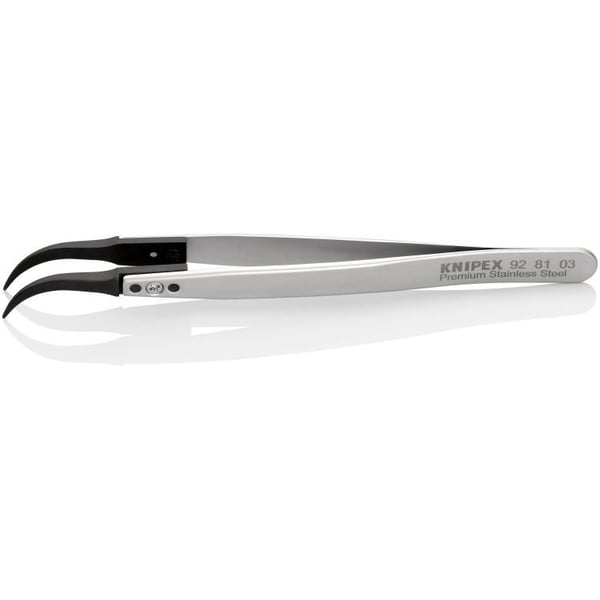 Knipex 92 81 03, Rustfritt stål, Svart, Rustfritt stål, Konisk, Buet, 17 g, 15 mm