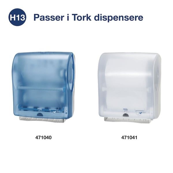 Käsipyyhe Tork H13 Advanced 2-kerroksinen valkoinen 143 m - elektroniseen annostelijaan - (6 rullaa laatikossa)