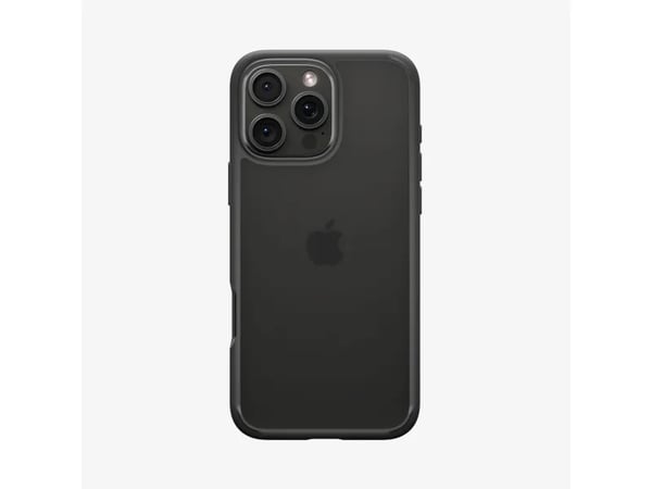 Spigen Ultra Hybrid - Baksidesskydd för mobiltelefon - polykarbonat, termoplastisk polyuretan (TPU) - frostad svart - för Apple iPhone 16 Pro Max