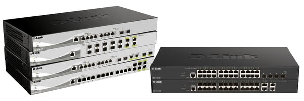 D-Link DXS 1210-16TC - Switch - smart - 12 x 10GBase-T + 2 x SFP+ + 2 x kombo 10 Gigabit SFP+ - rackmonterbar