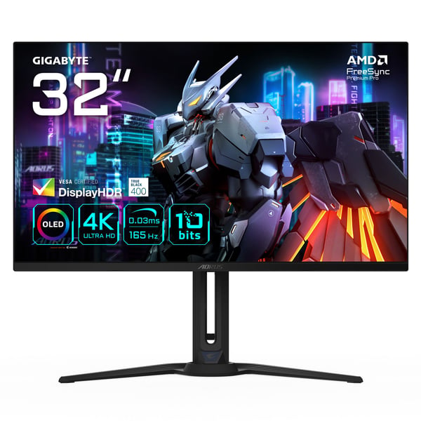 Gigabyte AORUS FO32U skjerm 31.5" 4K 165 Hz OLED