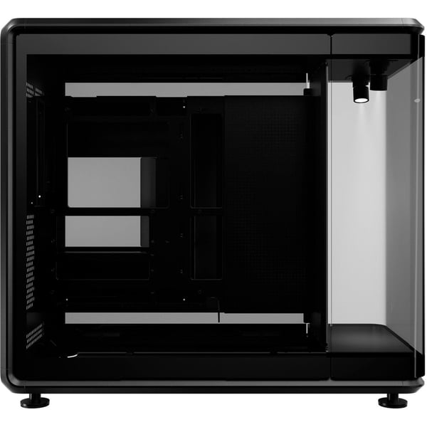 Cooler Master MasterFrame 360 Panorama - Mid tower - ATX - sidepanel med vindu (herdet glass) (ATX) - svart - USB/lyd