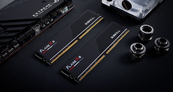 G.Skill Flare X5 - DDR5 - sats - 16 GB: 2 x 8 GB - DIMM 288-pin låg - 5600 MT/s / PC5-44800 - CL36 - 1.20 V - ej buffrad - on-die ECC - mattsvart