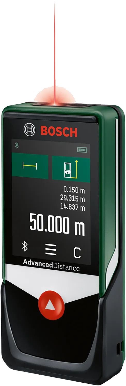 Bosch AdvancedlDistance 50C, laseretäisyysmittari, m, monivärinen, digitaalinen, 50 m, 0,05 m