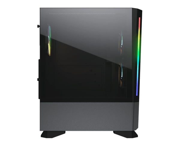 Cougar Case MX430 Air RGB Black - Midi Tower - PC - Svart - ATX - micro ATX - Mini-ITX - Gaming - HDD - Ytelse (CGR-51C6B-AIR-RGB)