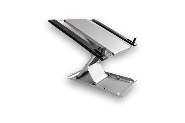 Mousetrapper Laptop Stand Pro, Kannettavan tietokoneen teline, Hopea, Alumiini, 15 - 320 mm, 195 - 282 mm, 225 mm
