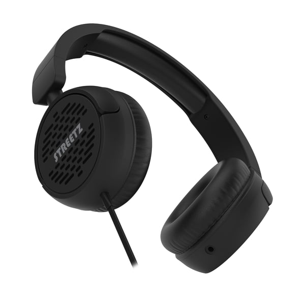 Streetz HC210-BLK, Koblet med ledninger (ikke trådløs), Samtaler/musikk, 150 g, Hodesett, Svart