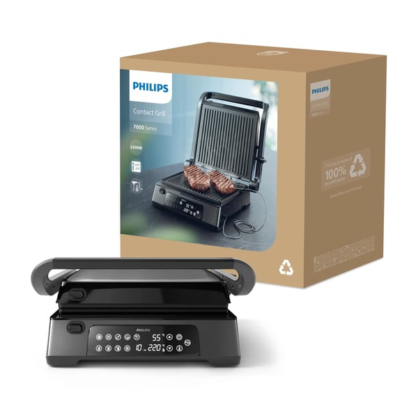 Philips 7000 series HD6307 - Grill - elektrisk - svart