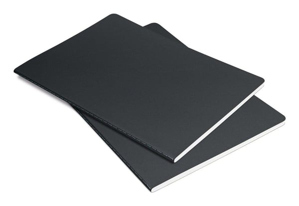 Sigel LS307, Monokromatisk, Mørkegrå, Lysegrå, A5, 68 ark, 80 g/m², Linjerte ark