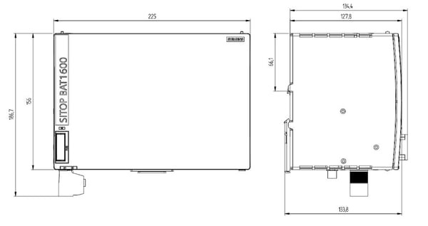 Siemens 6EP4134-0JA00-0AY0 erikoisakku LiFePO₄ 24 V, 1 kpl, 7,5 VAh, CE, REACH, 156 mm, 340 mm, 150 mm, 240 mm