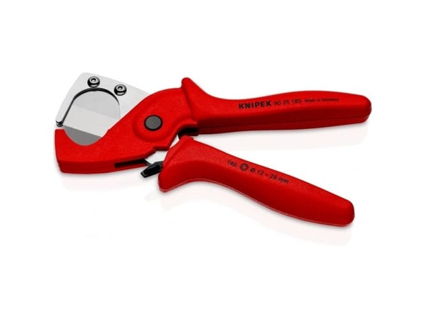 Knipex 90 25 185, Rørkutter, Stål, Plastikk, Rød, 1,2 cm, 18,5 cm
