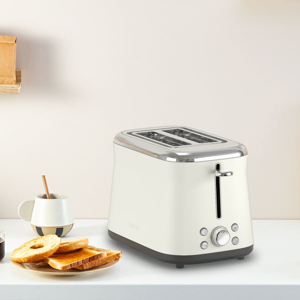Tefal Collection TT720AE0, 2 skiver, Hvit, Rise, Knapper, Rotasjon, 850 W, 220 - 240 V