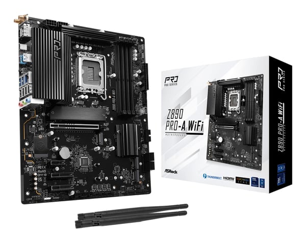 ASRock Z890 Pro-A WiFi -emolevy, LGA1851, ATX, DDR5