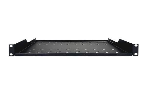 Digitus DN-19 TRAY-1-SW - Hylla för rack - svart - 1U - 19"