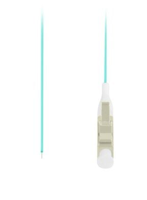 Lanberg - Grisehale - LC/UPC-multimodus (hann) - 2 m - 0.9 mm - fiberoptisk - 50 / 125 mikroner - OM3 - halogenfri, easy strip construction - turkis