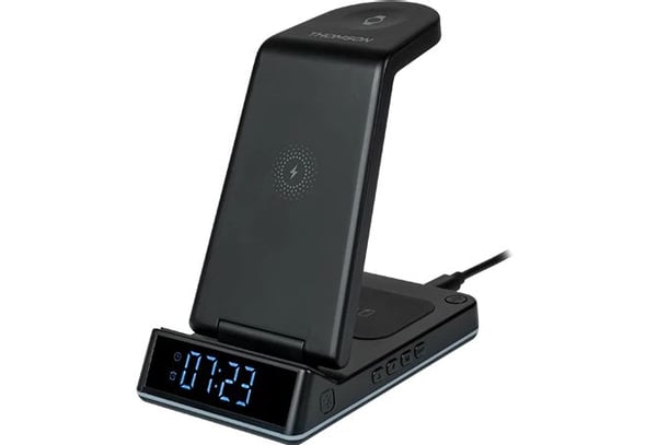 Thomson CL750IS, Digital väckarklocka, Rektangel, Svart, inomhus, 12/24h, 10 W