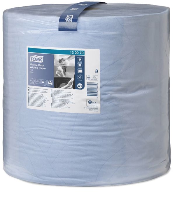Tork 130070 paperipyyherulla W1 2-kerroksinen 340 m 36,9 cm sininen
