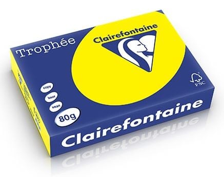 Farvet papir Trophée, A4, 80g, almueblå 1774, pakke a 500 ark