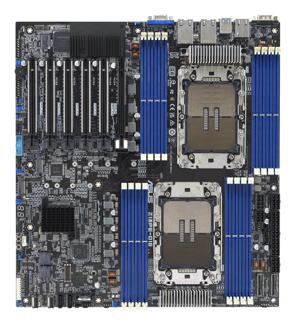 ASUS Z13PE-D16 - Hovedkort - utvidet ATX (E-ATX) - 2 x LGA4677 Socket-E - 2 Støttede CPU-er - Intel C741 Chipset - USB 3.2 Gen 1 - 2 x 10 Gigabit L...