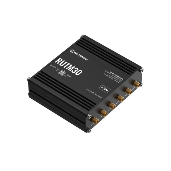 Teltonika RUTM30 - Trådløs ruter - WWAN 1-portssvitsj - 1GbE, PPP - Wi-Fi 5 - Dobbeltbånd - 5G, 4G, 3G - DIN-skinnemonterbar, overflatemonterbar, v...