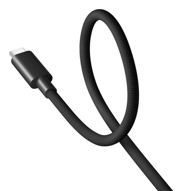 Xiaomi - USB-kabel - USB-C (hann) til USB-C (hann) - USB4 Gen 3 - 6 A - 1 m - Fast Power Charging (240W) - mørk grå