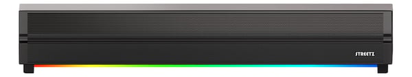Streetz SB100-BLK soundbar, Bluetooth, RGB-belysning, micro SD-kortplats, svart