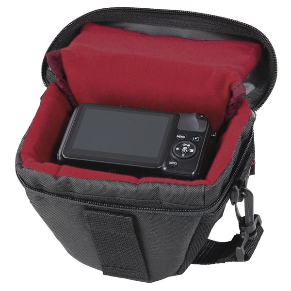 Hama "Valletta" 90 Colt - Bärväska för digitalkamera med objektiv - PolyTex - svart