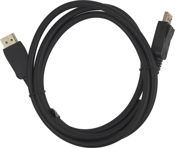 DELTACO - DisplayPort-kabel - DisplayPort (hane) spärrad till DisplayPort (hane) spärrad - DisplayPort 2.1a - 1.5 m - VESA DP54-certifierad - svart