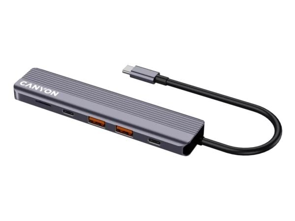 Canyon DS-17, USB Type-C, HDMI, USB 3.2 Gen 1 (3.1 Gen 1) Type-A, USB Type-C, MicroSD (TransFlash), 10000 Mbit/s, 60 Hz, 3840 x 2160 piksler