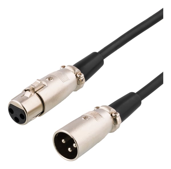 DELTACO XLR-1150 - Forlængerkabel til audio - XLR3 hun til XLR3 han - 15 m - lajittelu