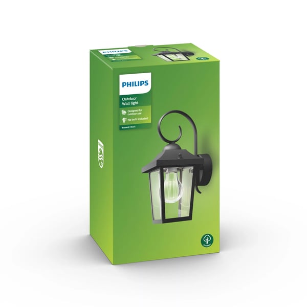 Philips myGarden Buzzard -seinävalaisin 60 W E27 IP44 17236/30/PN, musta