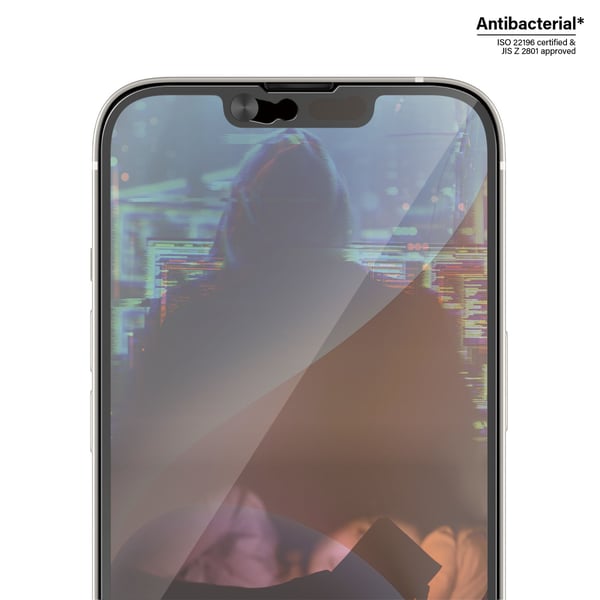 PanzerGlass CamSlider – Matkapuhelimen näytönsuojus – sormenjälkiä hylkivä – lasi – kehyksen väri musta – Apple iPhone 13, 13 Pro, 14