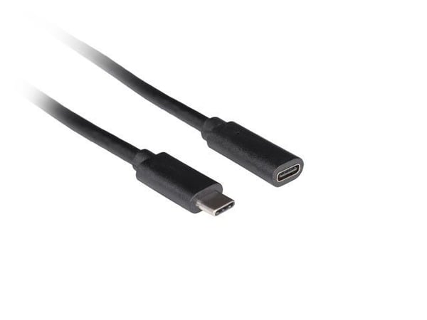 FORLENGER USB-C M/F 3.1 1.5M SVART LANBERG