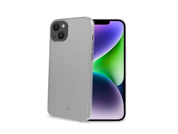 Celly Gelskin - Baksidedeksel for mobiltelefon - termoplast-polyuretan (TPU) - gjennomsiktig - for Apple iPhone 15 Plus