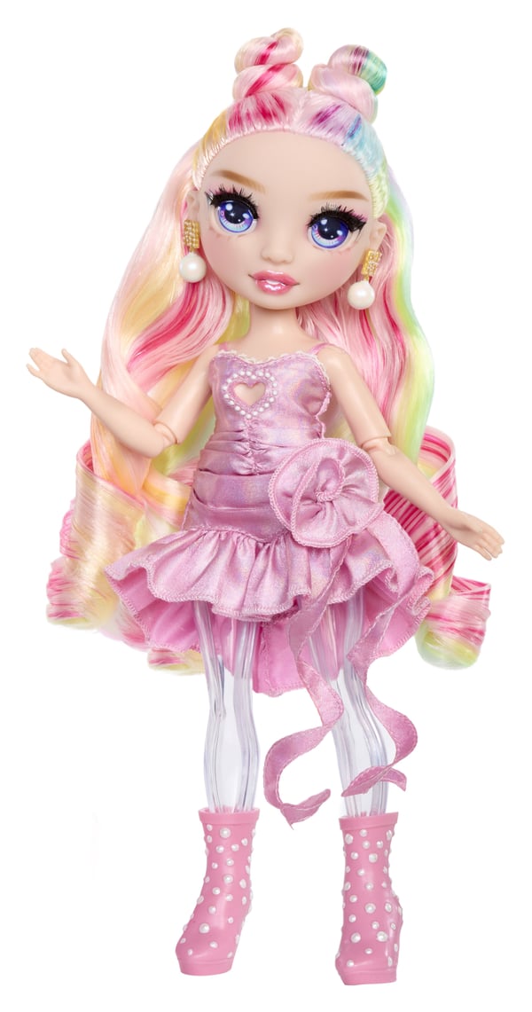 Rainbow High Rainbow Shimmers with Slime Fashion Doll - Bella (pink), Motedukke, Jente, 4 år, Gutt/Jente, 280 mm, Flerfarget