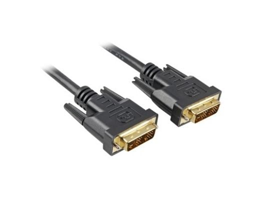 Sharkoon - DVI-kabel - enkeltlenke - DVI-D (hann) til DVI-D (hann) - 5 m
