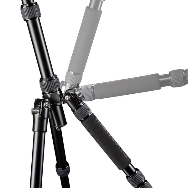 Mantona DSLM Travel, 3 ben, Svart, 143 cm, 1,3 kg