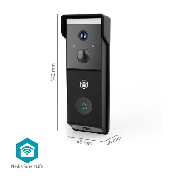 Nedis SmartLife videodörrklocka | batteri | 2x Full HD 1080p
