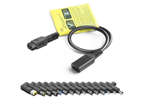 BTI - USB-C strömadapter - universell - AC 200-240 V - 65 Watt - Europa - svart