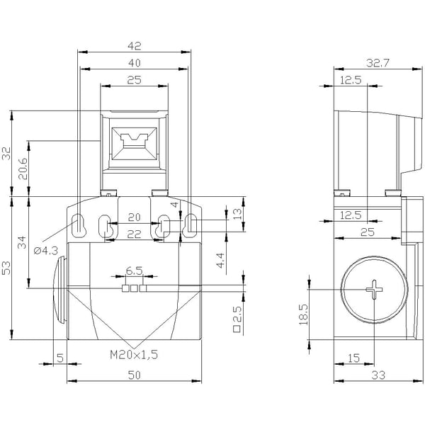 Siemens 3SE52421QV40 3SE5242-1QV40 Sicherheits-Positionsschalter 3 A IP66, IP67 1 St., Plast, IP66, IP67, Cuboid, 48 mm, 89 mm, 116 mm