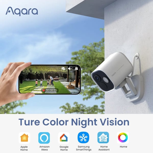 Aqara Camera Hub G5 Pro PoE, hvit, frakoblet